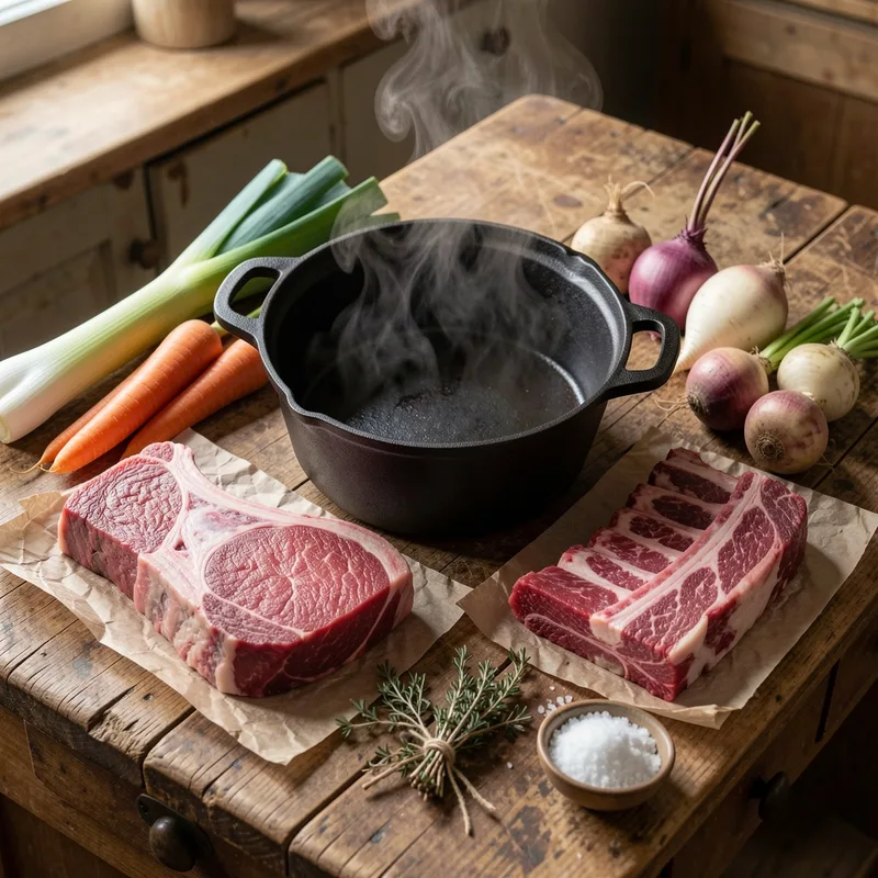 Quel morceau pour un pot-au-feu ? Le trio du boucher